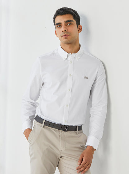 Alp White Shirt - Grey Mark