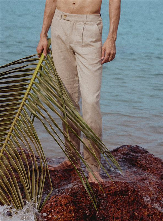 Bison Cotton Linen Trousers