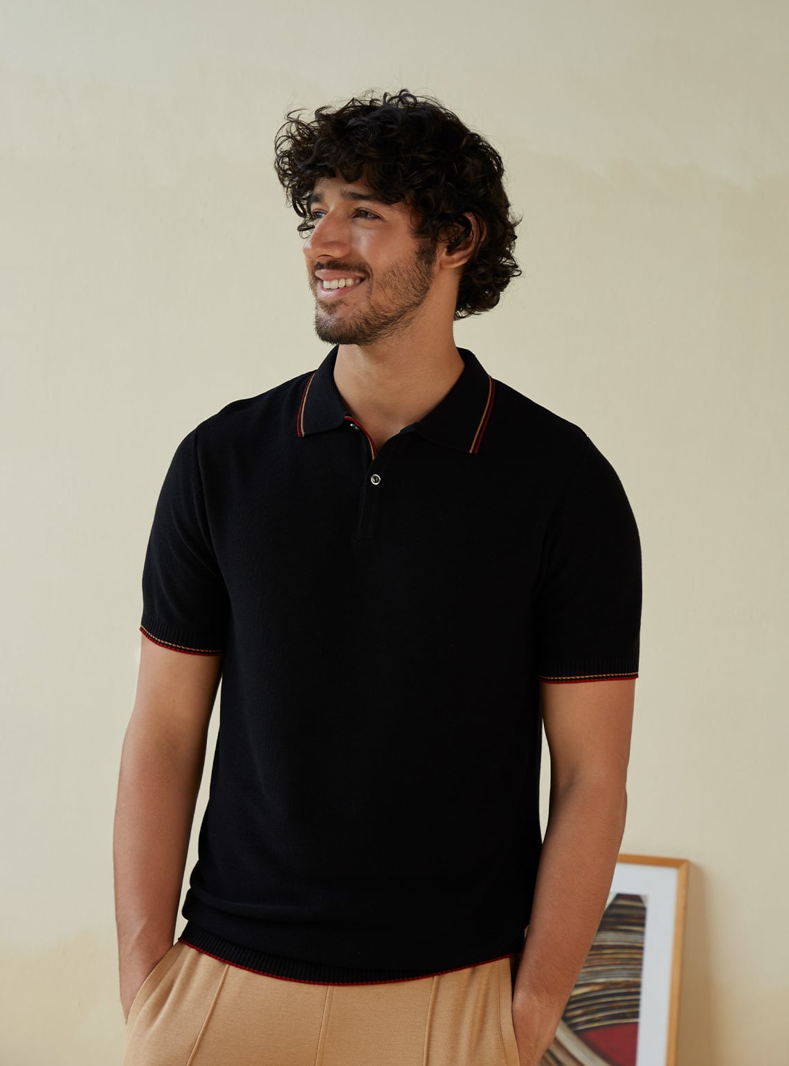 Onyx Knit Polo