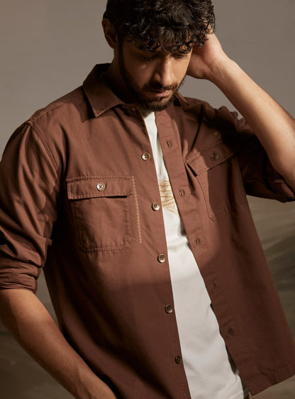 Burnt Sienna Overshirt