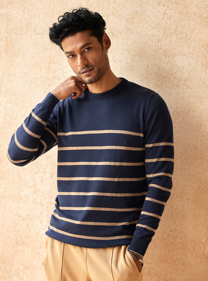 Aurum Navy Pullover