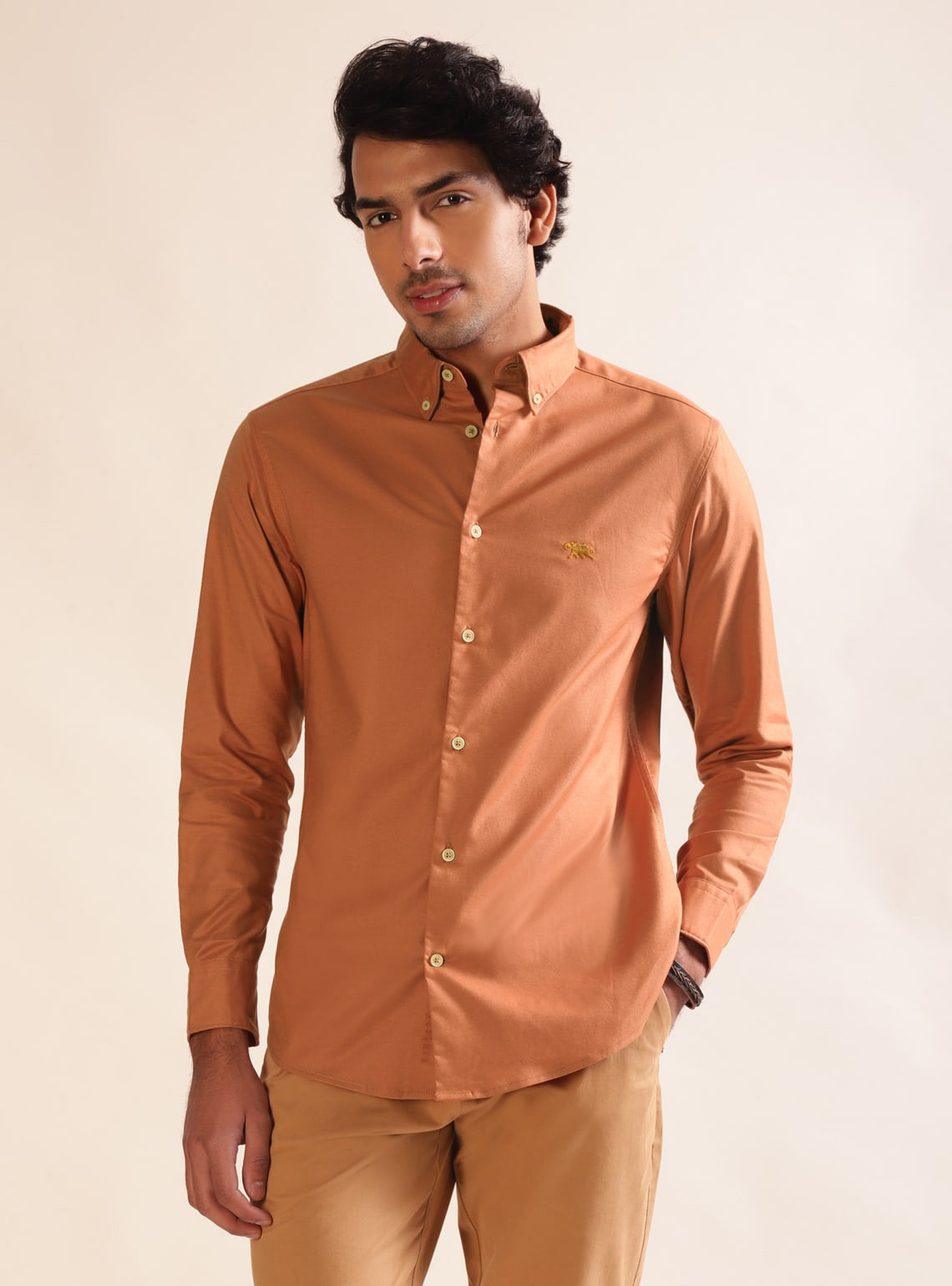 Rust Oxford Shirt - Full