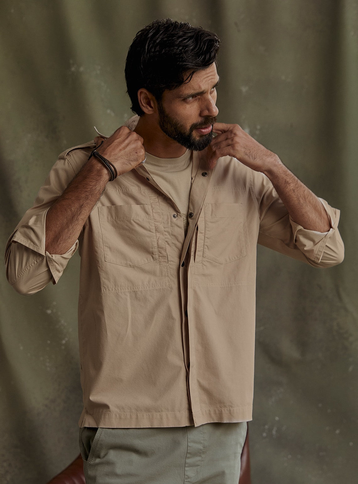 Corbett Khaki Overshirt