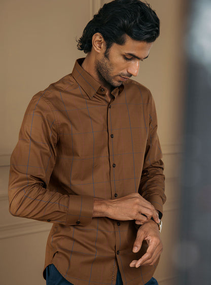 Copper Grid Shirt