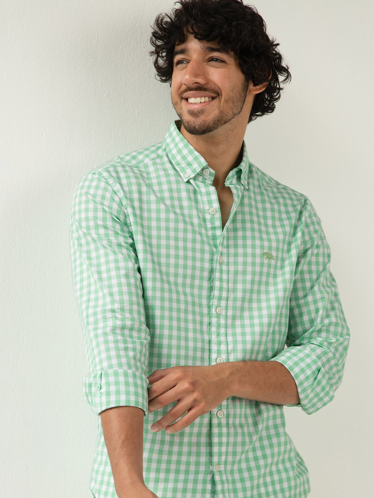 Mint Check Shirt