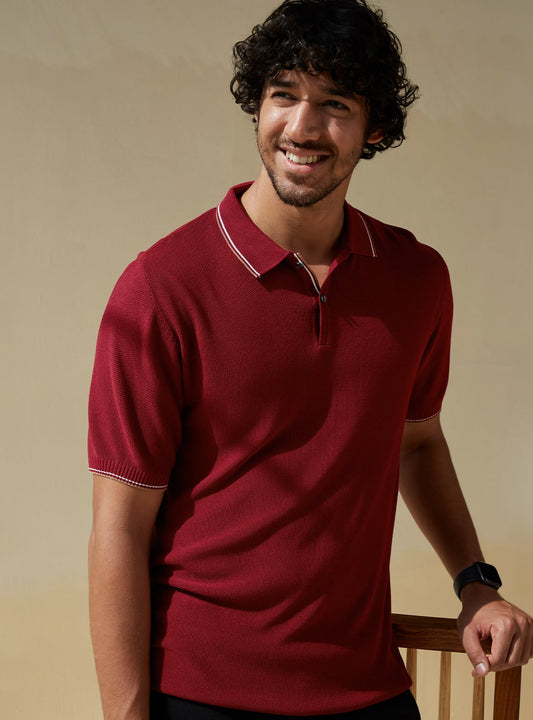 Scarlet Knit Polo