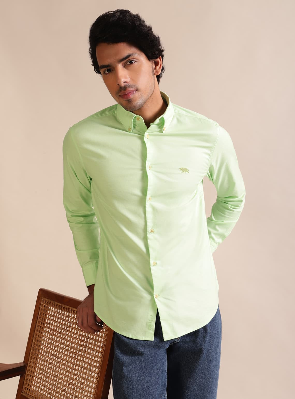 Peridot Oxford Shirt - Full