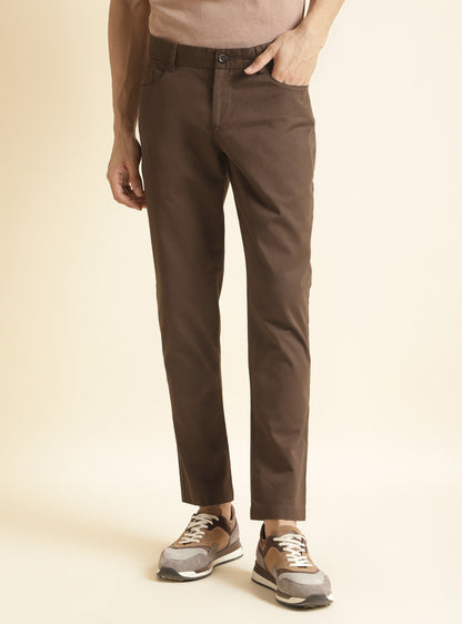 Brown Mahogany Twill Chino