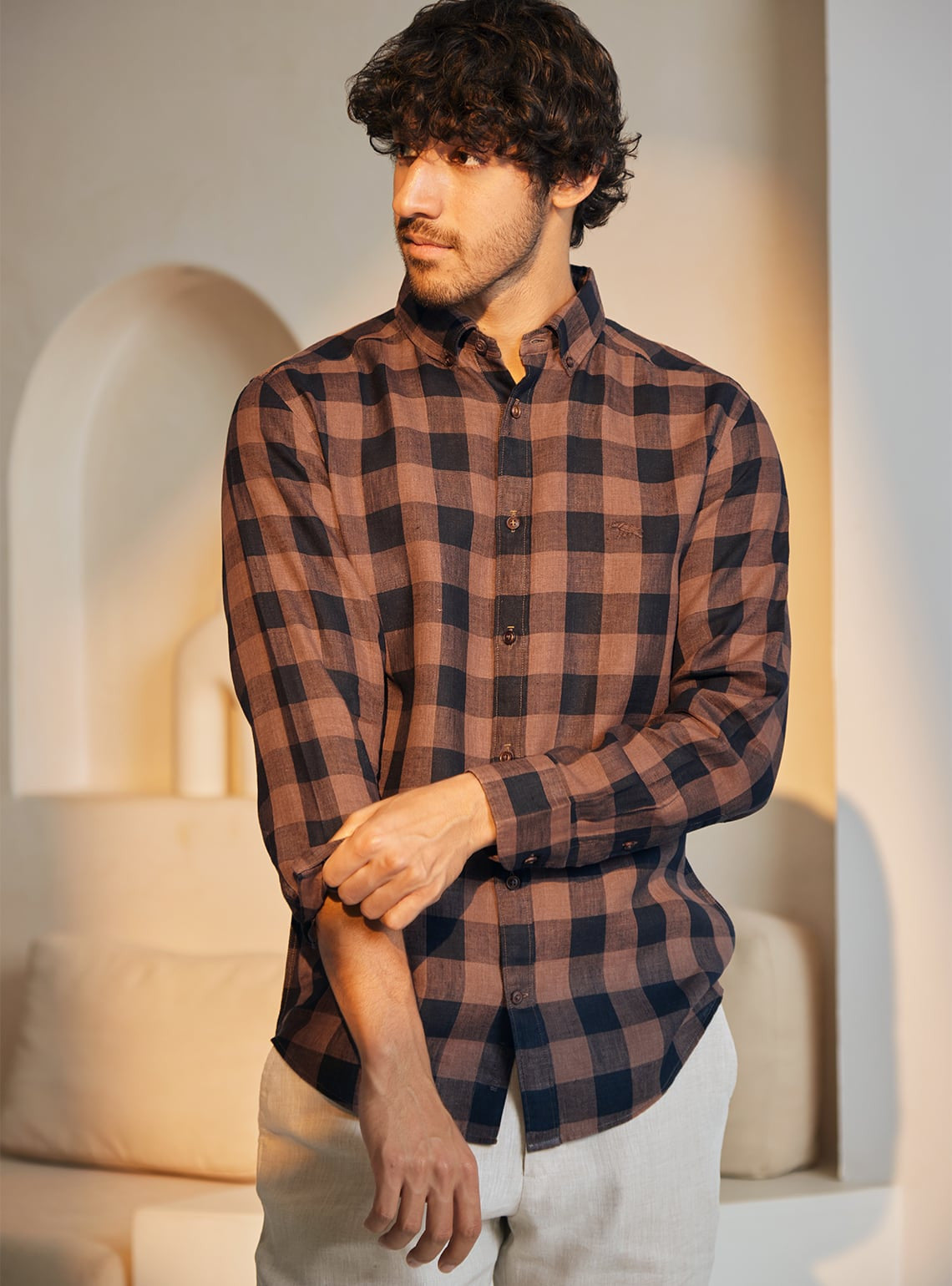 Mochachino Linen Shirt