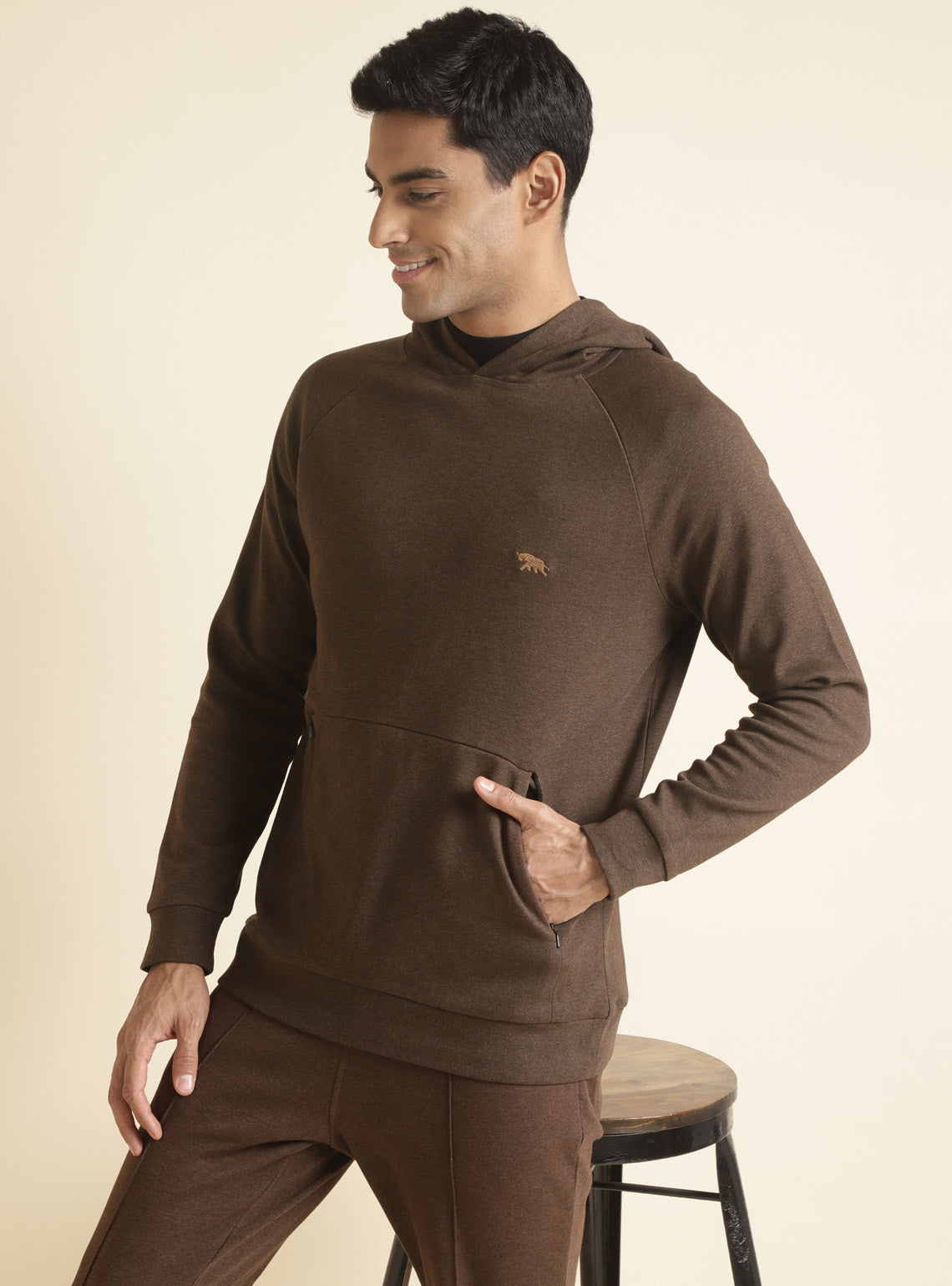 Rosewood Melange Hoodie