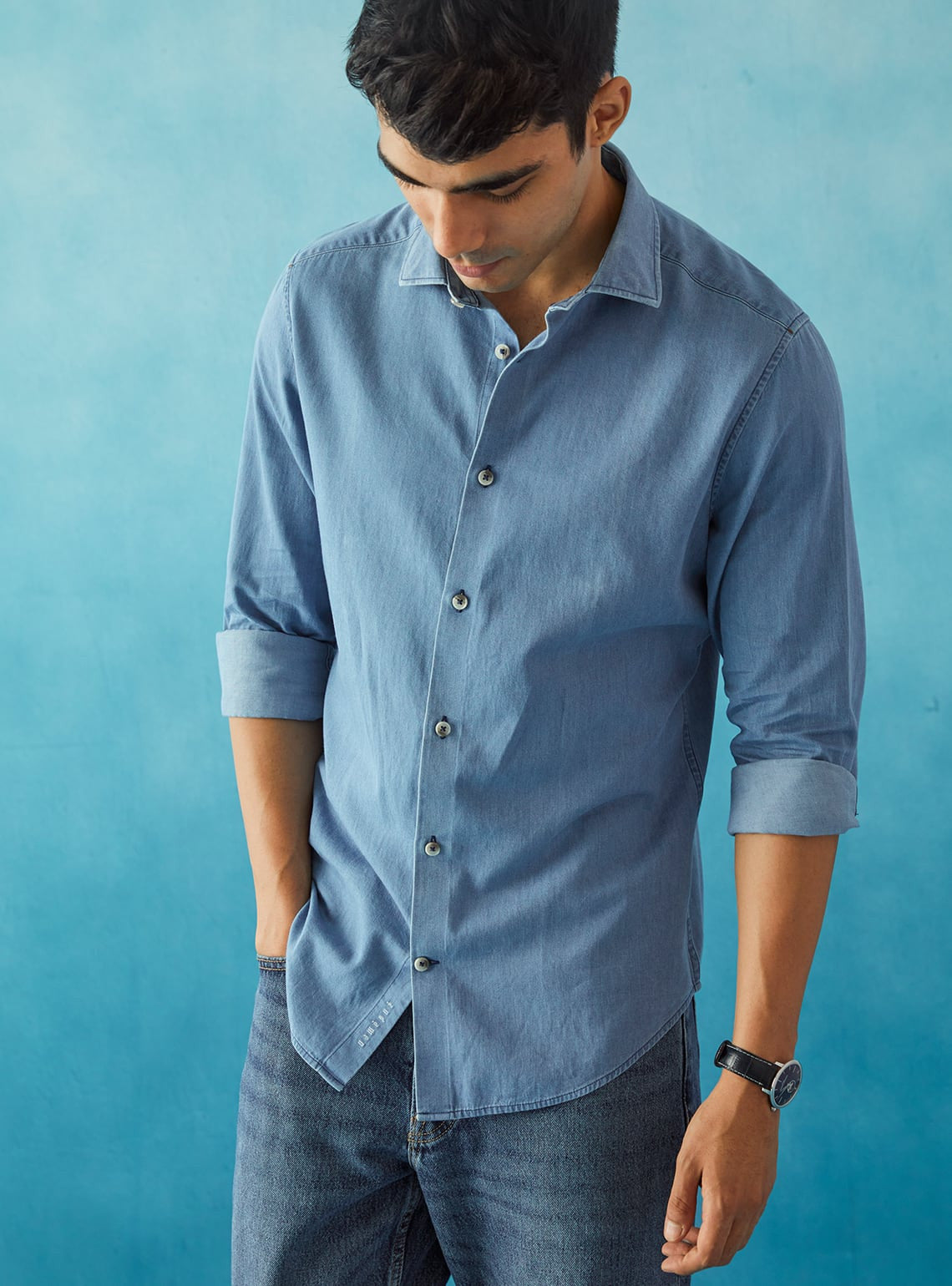 Cornflower Indigo Shirt