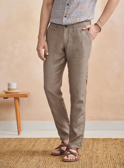 Bronze Linen Trouser