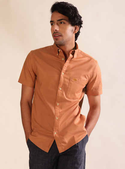 Rust Oxford Shirt