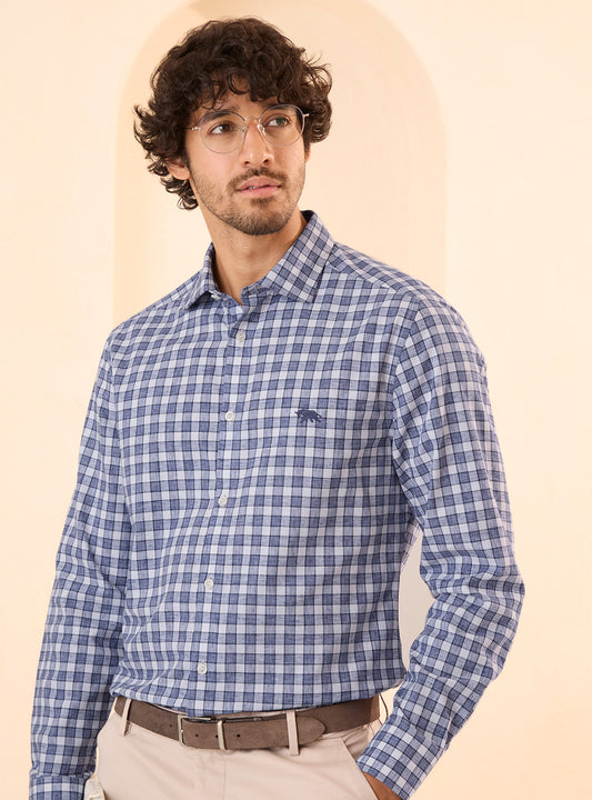 Periwinkle Check Shirt