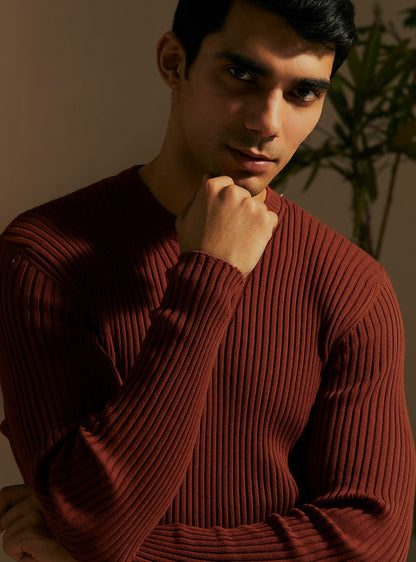 Fire Ribbed Pullover