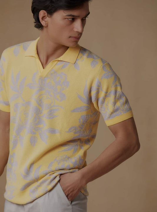 Canary Floral Polo