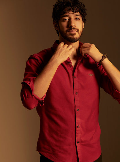 Vermillion Red Shirt