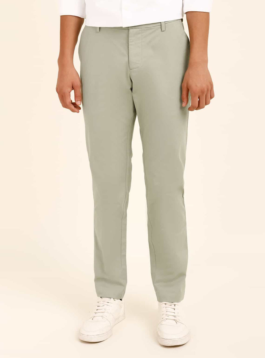 Buy Mint Chino | Casual Green Solid Bottomwear for Men Online | Andamen