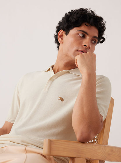 Vanilla Knit Polo