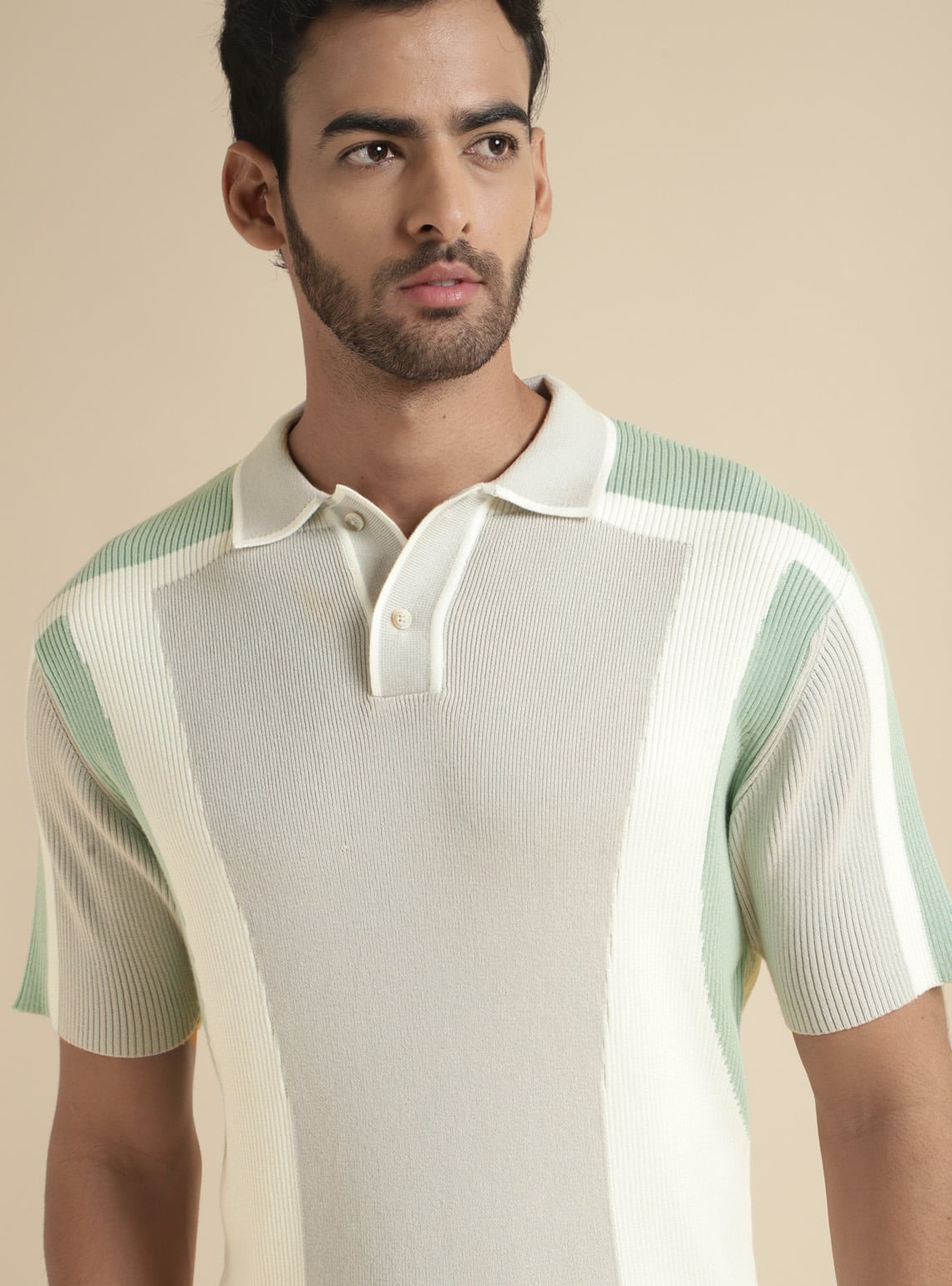 Mint Colour Block Polo