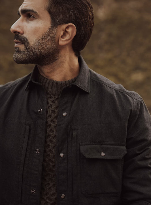 Obsidian Black Overshirt