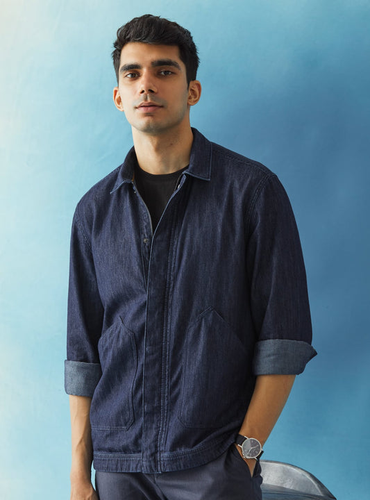 Navy Indigo Overshirt