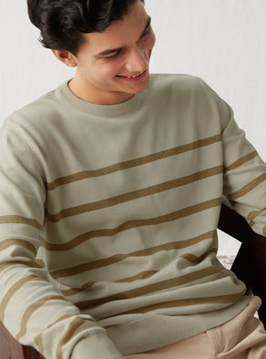 Bronze Stripe Pullover