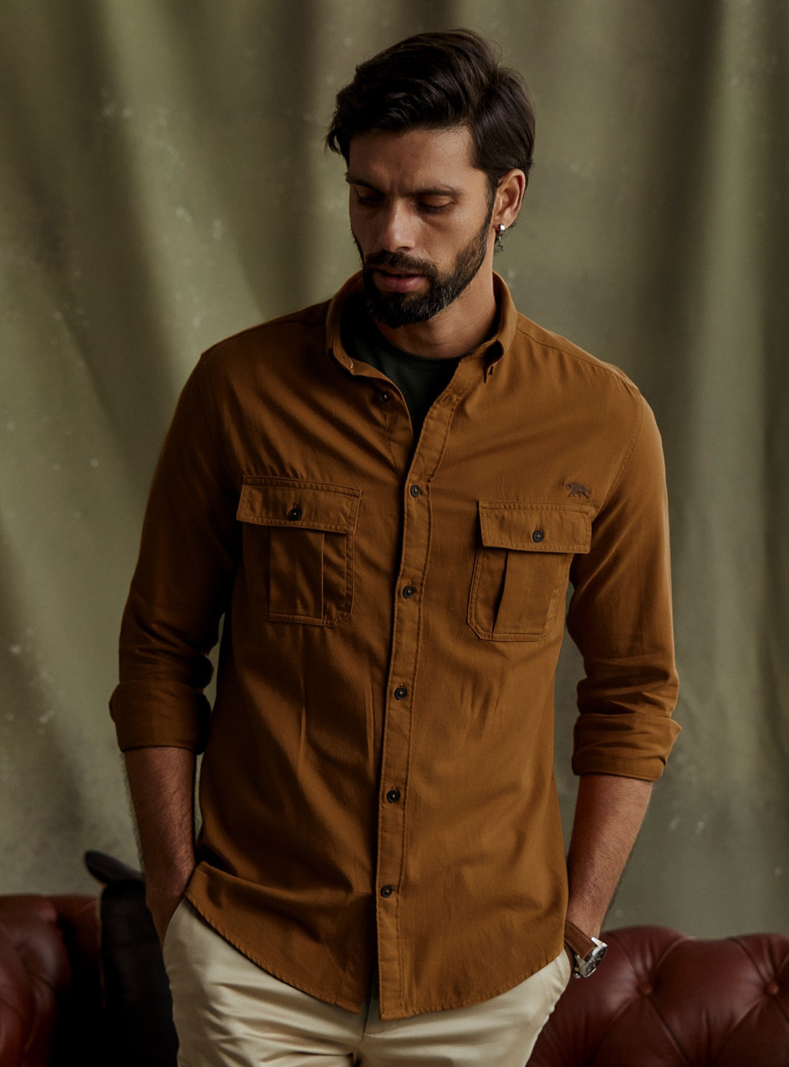 Corbett Ochre Shirt