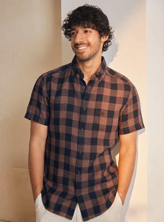 Mochachino Linen Shirt - Half