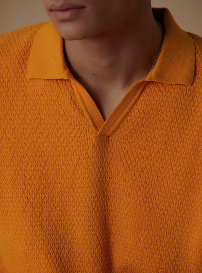 Tangerine Structured Polo