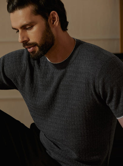 Charcoal Merino Crew