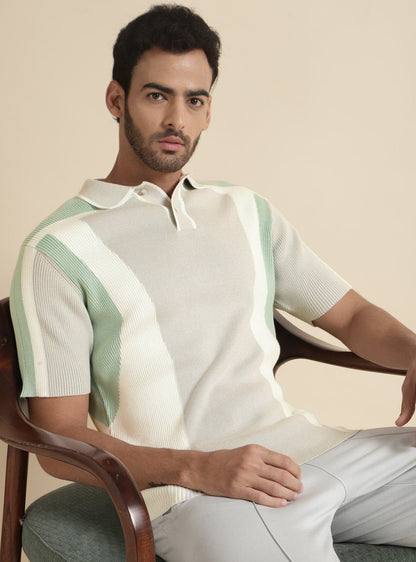 Mint Colour Block Polo