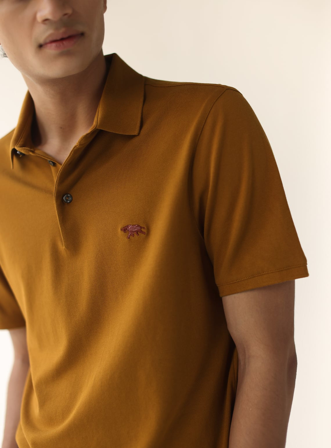 Camel Pique Polo