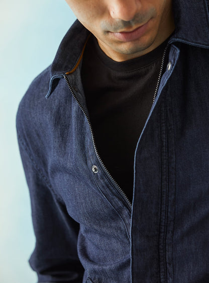 Navy Indigo Overshirt