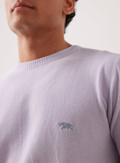 Lilac Knit Crew