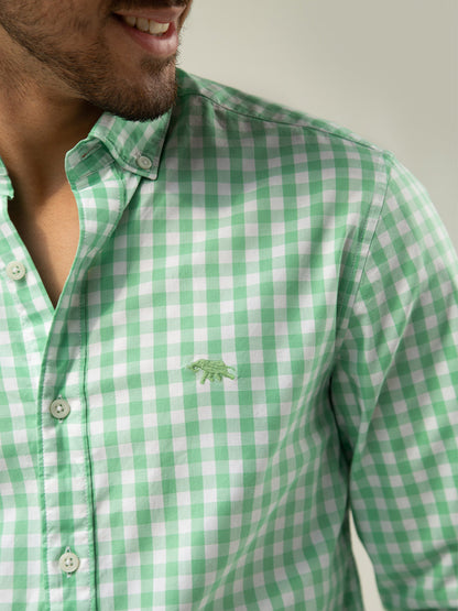 Mint Check Shirt