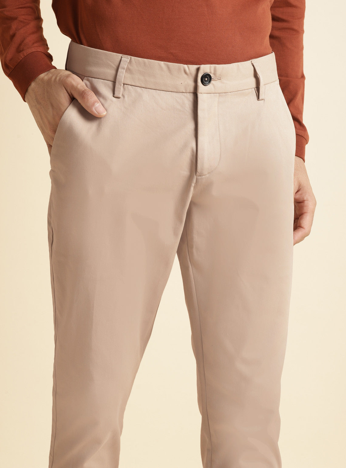 Tan Twill Chino