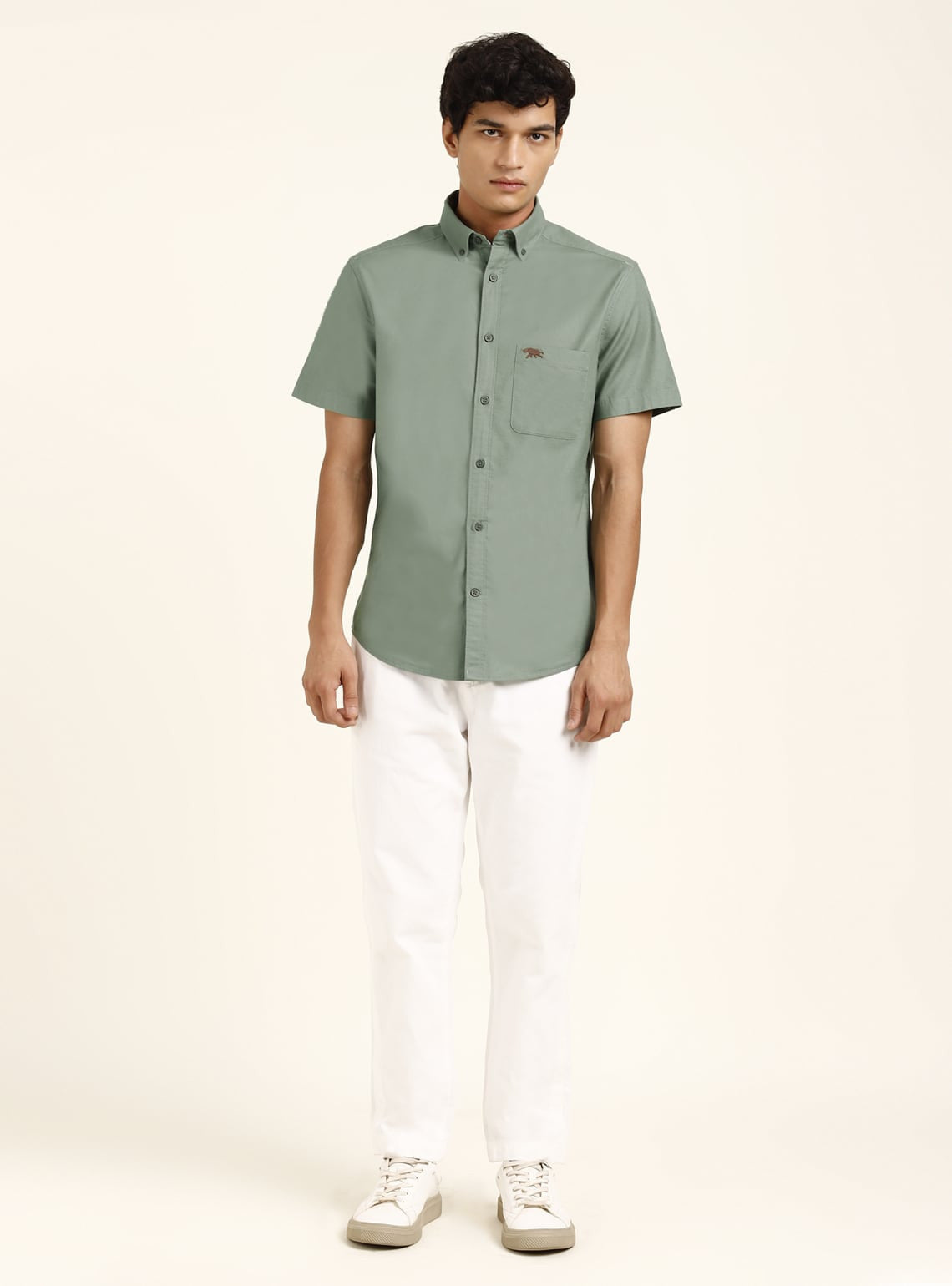 Mineral Green Shirt - Half