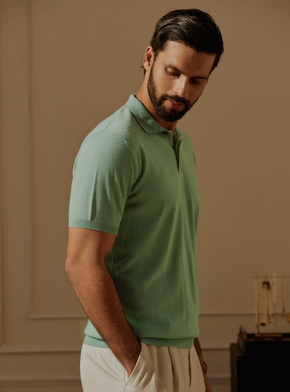 Utlramarine Merino Polo