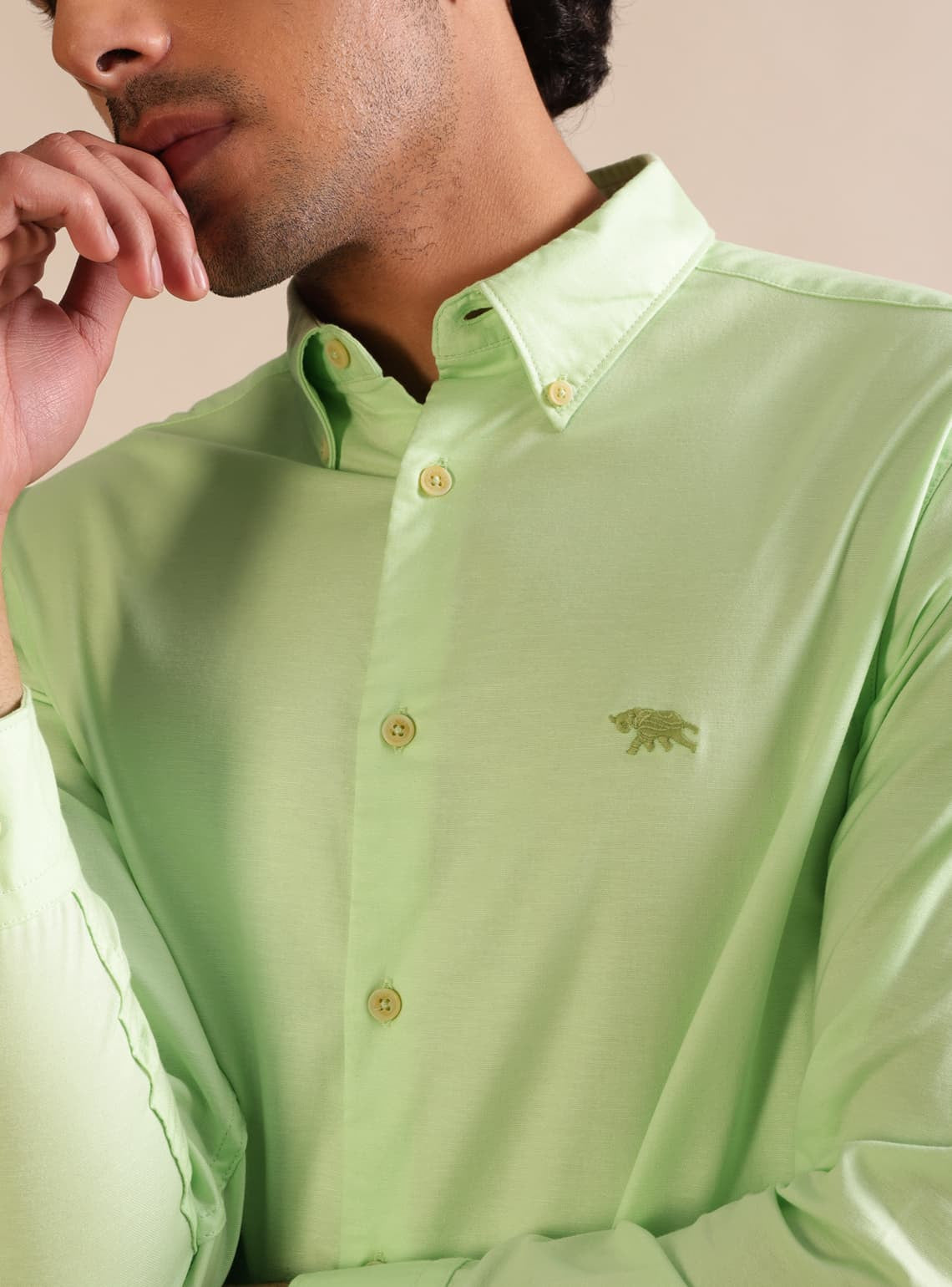 Peridot Oxford Shirt - Full