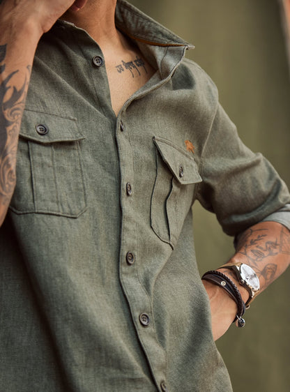 Faded Sage Overshirt