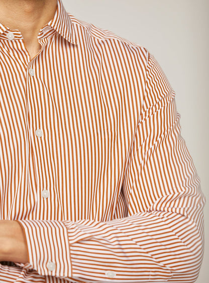 Tan Stripe Shirt