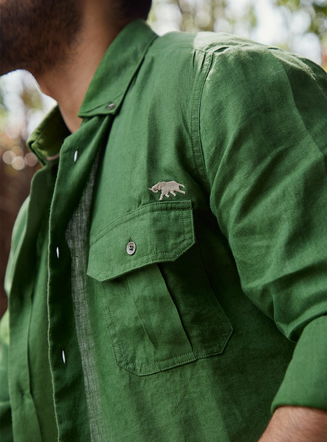 Ashokan Green Shirt