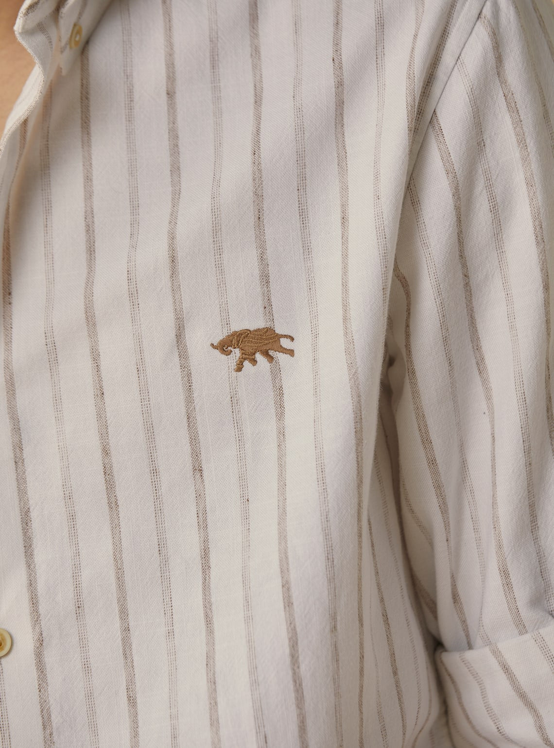 Taupe Striper Shirt