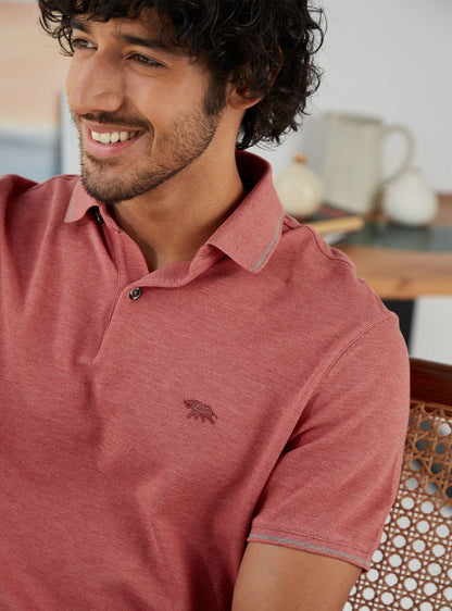 Coral Melange Polo