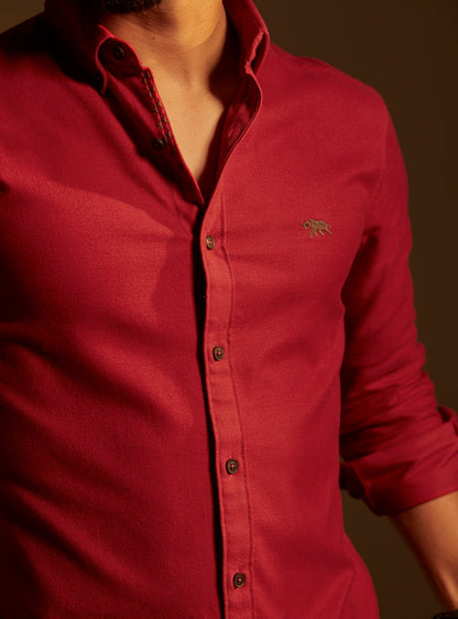 Vermillion Red Shirt