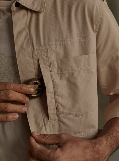 Corbett Khaki Overshirt