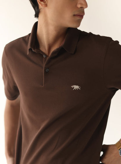 Chestnut Pique Polo