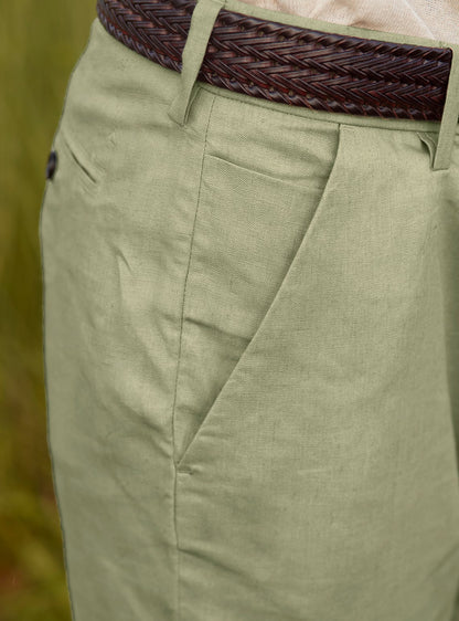 Sage Linen Chino