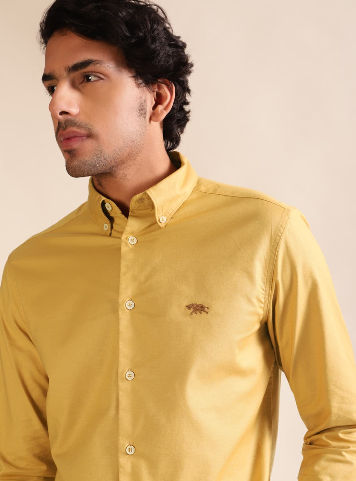 Ochre Oxford Shirt - Full